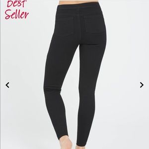 SPANX Jean-ish Ankle Leggings Black XL Petite 14P